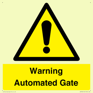 Warning Automated Gate